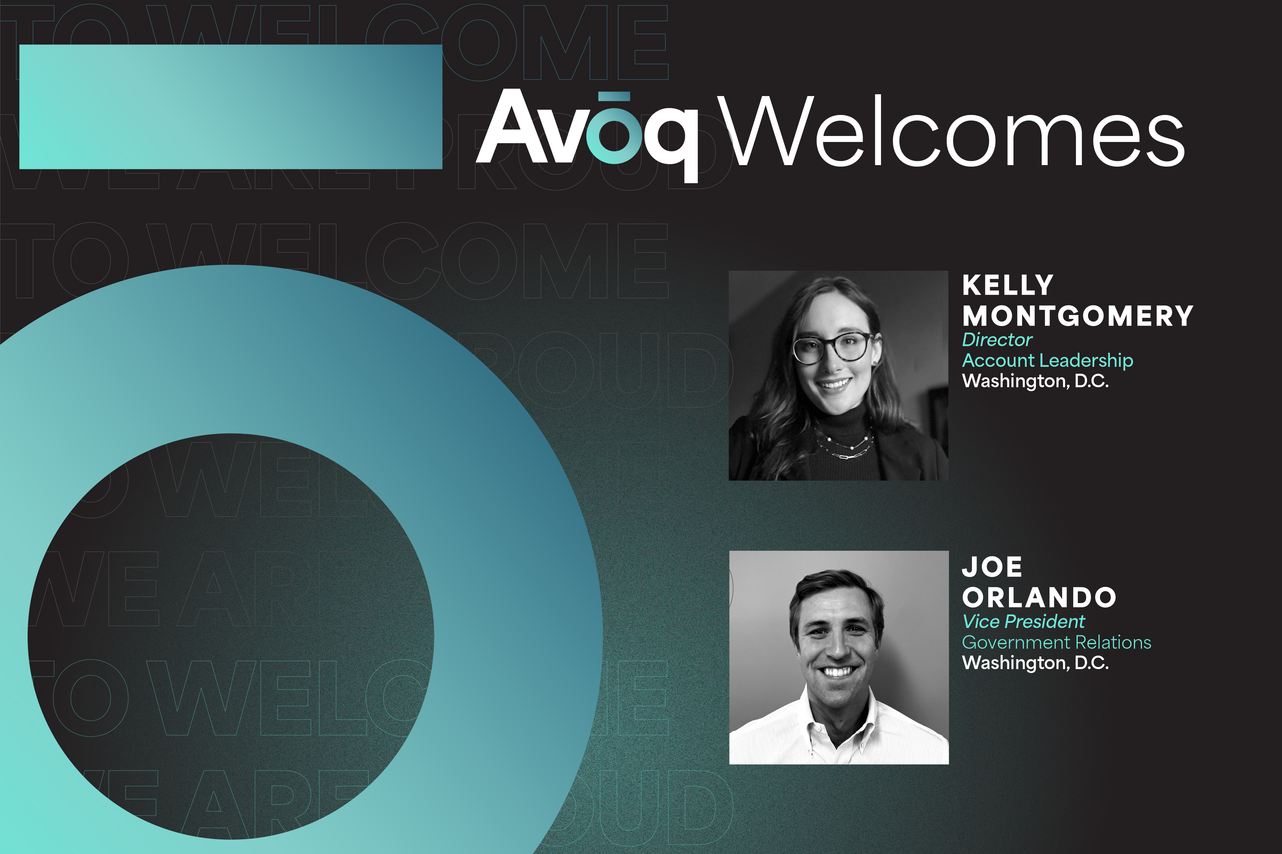 Avoq welcomes Kelly Montgomery and Joe Orlando