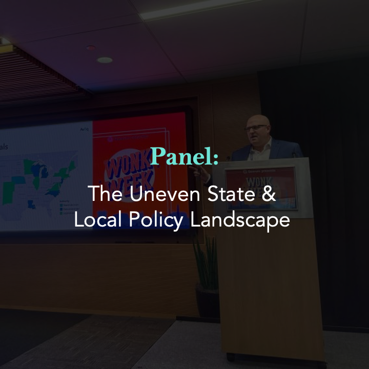 Panel on the uneven state and local policy landscape with Jonathan Scharff at Quorum's Wonk Week