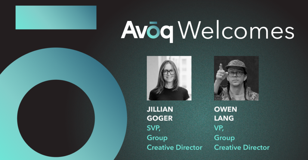 Agency adds Jillian Goger and Owen Lang to strengthen creative leadership and production capabilities as award-winning campaigns continue to gain national recognition